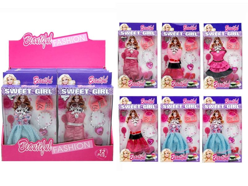 DOLL DRESS 4ASST 12PCS/DISPLAY BOX - HP1088014