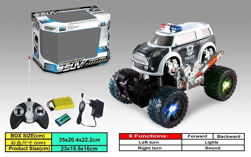 6 FUNCTION R/C CAR W/LIGHT & MUSIC WHITE/GRAY - HP1088336