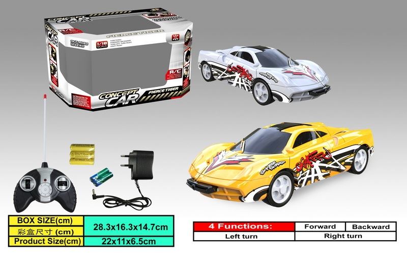 4 FUNCTION R/C CAR WHITE/GREEN - HP1088360