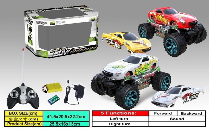 5 FUNCTION R/C CAR WHITE/RED - HP1088377