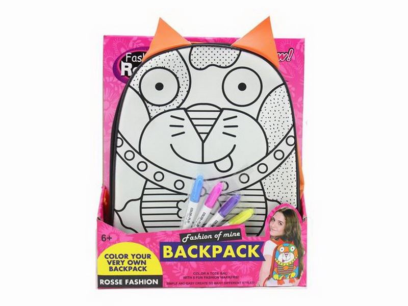 DIY PAINTING BACKPACK W/4 COLOR PEN - HP1088593
