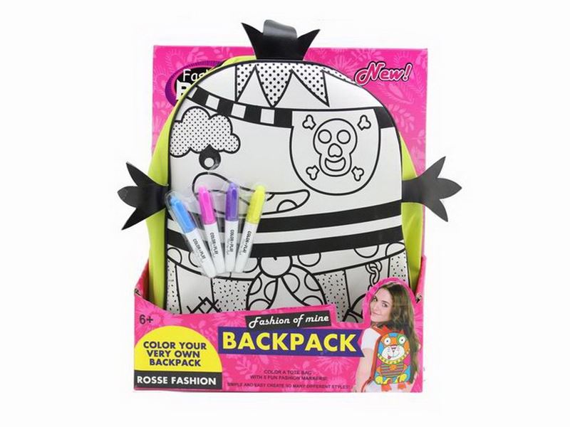 DIY PAINTING BACKPACK W/4 COLOR PEN - HP1088599