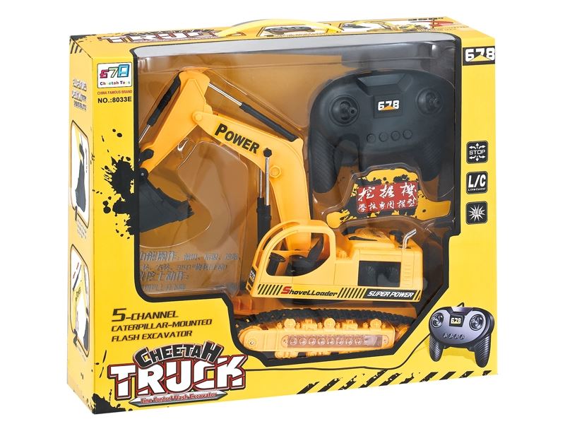 5 FUNCTION WIRE CONTROL CONSTRUCTION CAR W/LIGHT - HP1088727