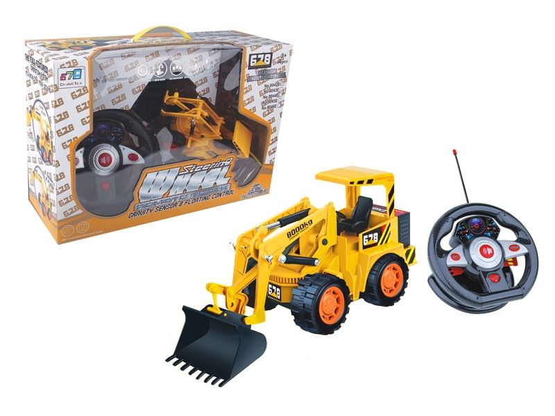 5 FUNCTION R/C  R/C STEERING WHEEL CONSTRUCTION CAR W/MUSIC INCLUDED BATTERY - HP1088729