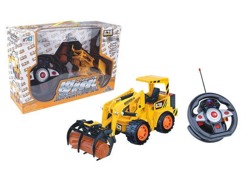 5 FUNCTION R/C  R/C STEERING WHEEL CONSTRUCTION CAR W/MUSIC INCLUDED BATTERY - HP1088732
