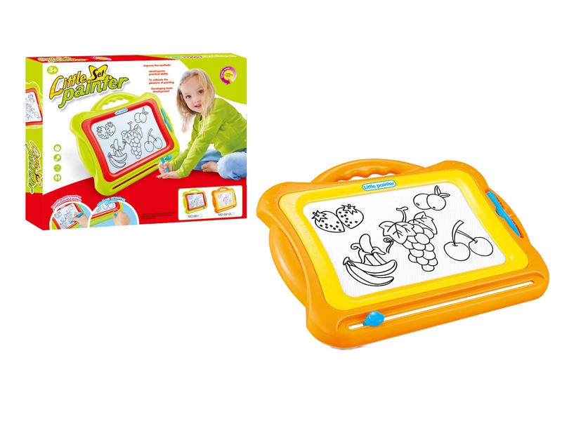 MAGNETIC DRAWING BOARD ORANGE/GREEN - HP1089470