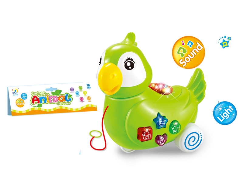 PULL LINE CARTOON PARROT W/LIGHT & MUSIC & PROJECTION - HP1089504