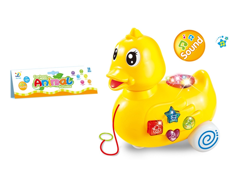 PULL LINE CARTOON DUCK W/LIGHT & MUSIC & PROJECTION - HP1089506