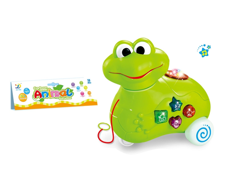 PULL LINE CARTOON FROG W/LIGHT & MUSIC & PROJECTION - HP1089507