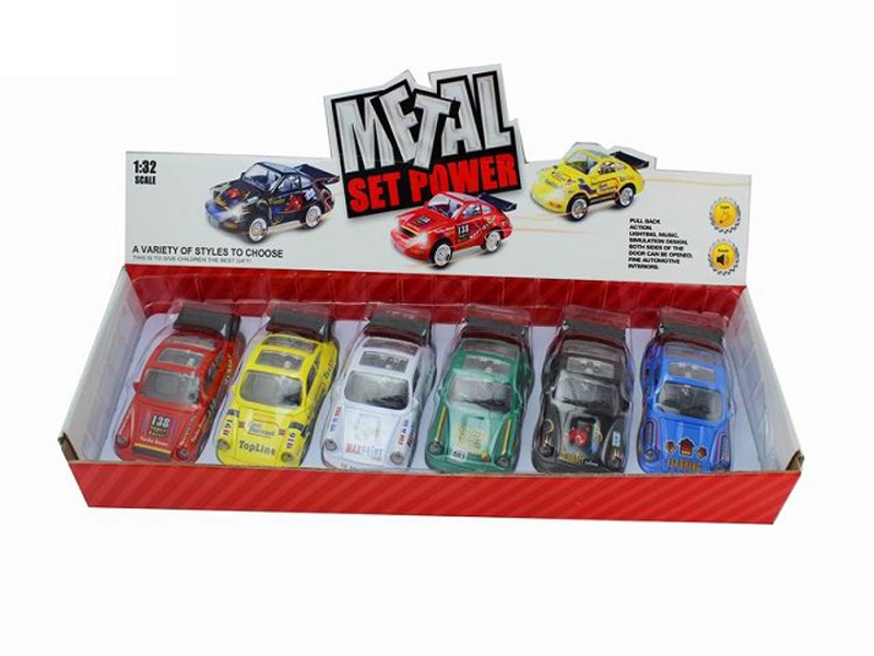 1:32合金回力保时捷带灯光音乐（6pcs） 包电 - HP1089573