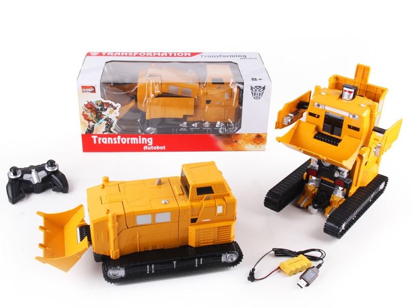 1:14 R/C TRANSFORMABLE CONSTRUCTION CAR W/LIGHT,DANCING INCLUDED BATTERY - HP1089693