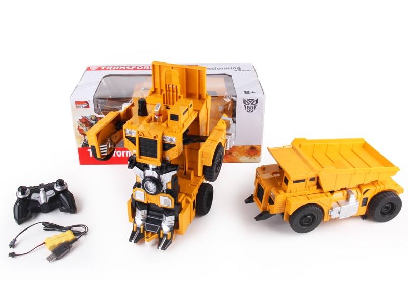 1:14 R/C TRANSFORMABLE CONSTRUCTION CAR W/LIGHT,DANCING INCLUDED BATTERY - HP1089694