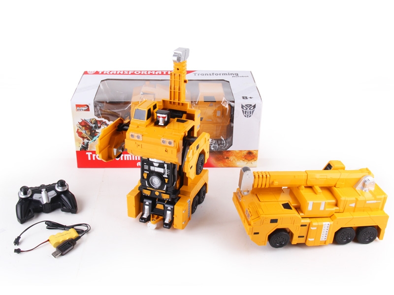 1:14 R/C TRANSFORMABLE CONSTRUCTION CAR W/LIGHT,DANCING INCLUDED BATTERY - HP1089695
