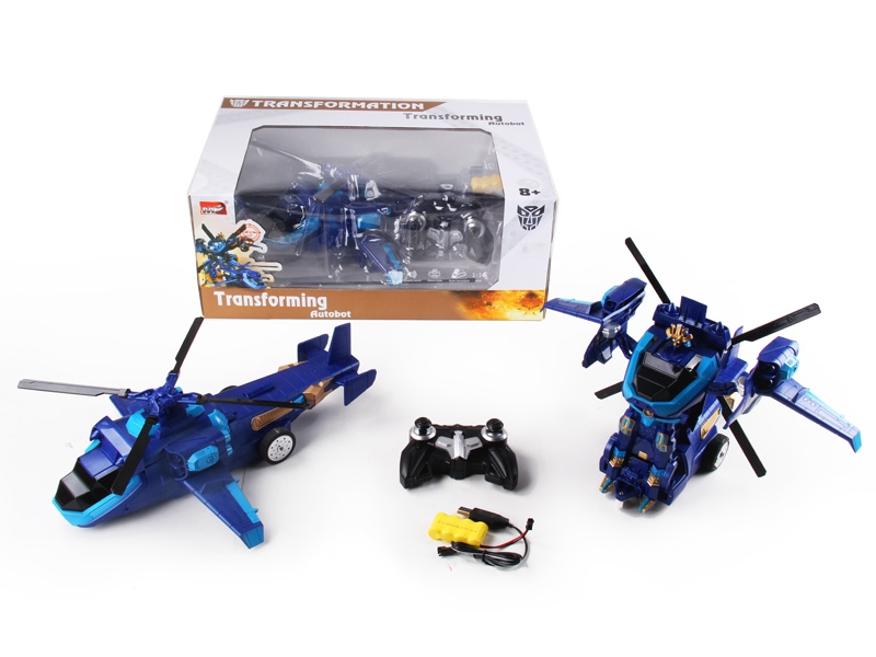 1:14 6 FUNCTION R/C TRANSFORMABLE PLANE W/LIGHT,INCLUDED BATTERY - HP1089698