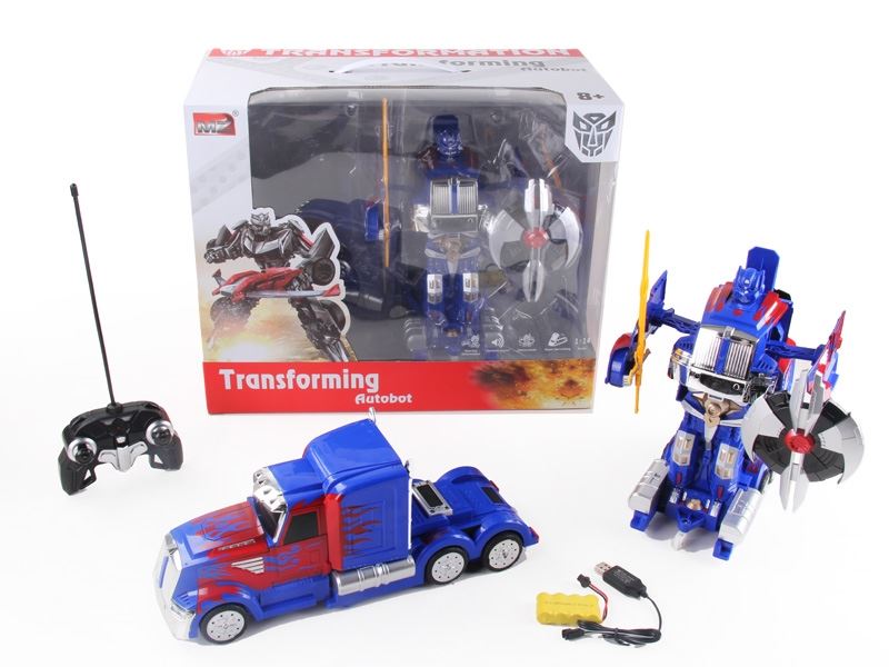 1:14 6 FUNCTION R/C TRANSFORMABLE CAR W/LIGHT,DANCING INCLUDED BATTERY - HP1089719