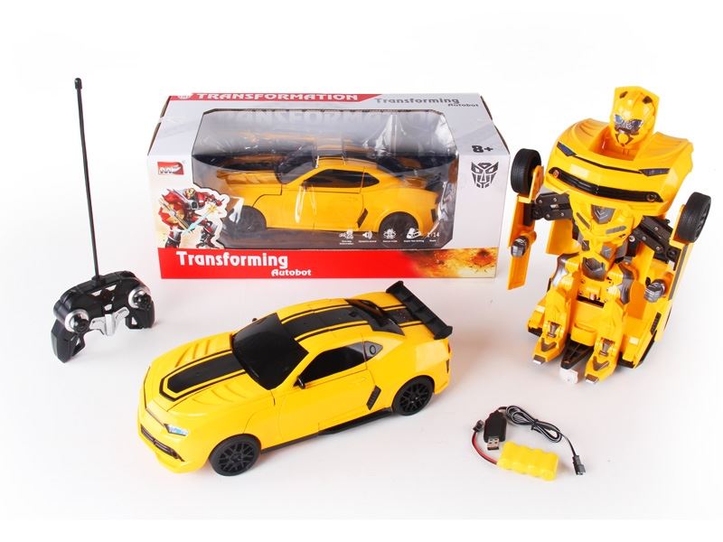 1:14 6 FUNCTION R/C TRANSFORMABLE CAR W/LIGHT,DANCING INCLUDED BATTERY - HP1089726