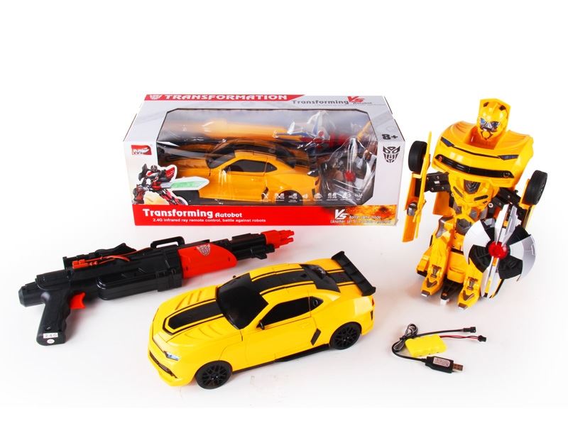 1:14 6 FUNCTION R/C TRANSFORMABLE CAR/FIGHTING ROBOT W/LIGHT,INCLUDED BATTERY - HP1089727