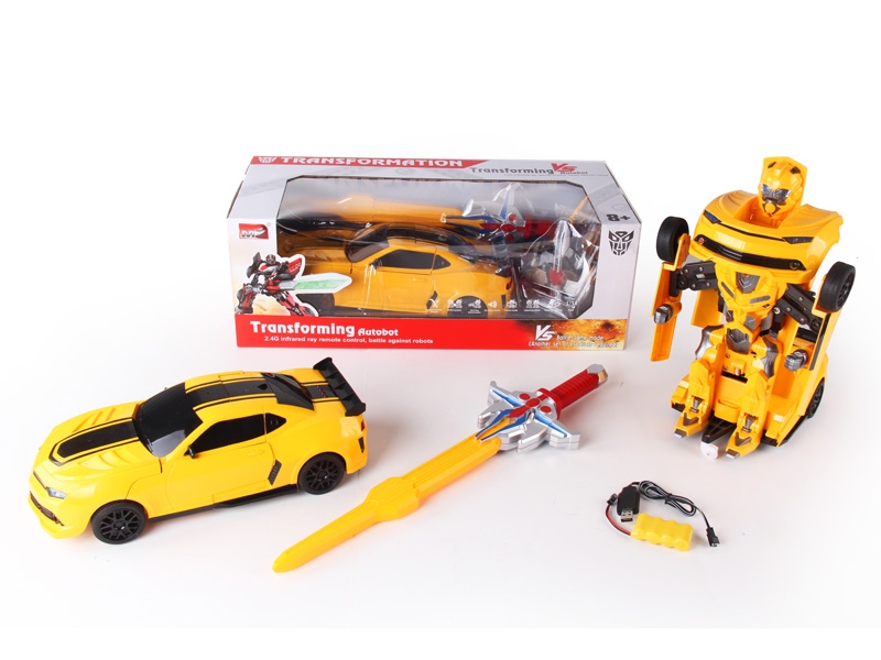 1:14 6 FUNCTION R/C TRANSFORMABLE CAR/FIGHTING ROBOT W/LIGHT,INCLUDED BATTERY - HP1089728