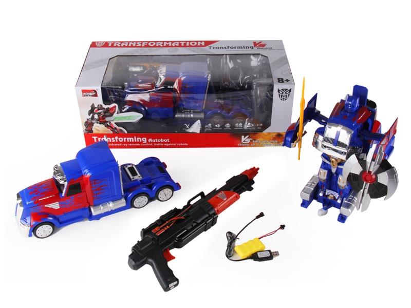 1:14 6 FUNCTION R/C TRANSFORMABLE CAR/FIGHTING ROBOT W/LIGHT,INCLUDED BATTERY - HP1089745