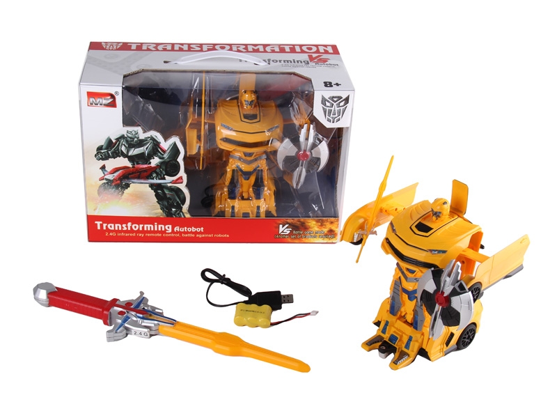1:22 6 FUNCTION R/C TRANSFORMABLE CAR W/LIGHT,INCLUDED BATTERY - HP1089756
