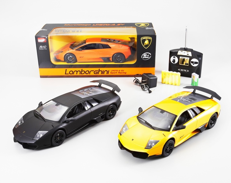 1:14 4 FUNCTION R/C CAR W/LIGHT,INCLUDED BATTERY ORANGE/YELLOW/SILVER GRAY - HP1089782