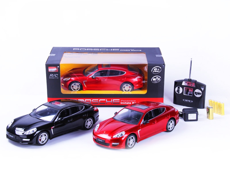 1:14 4 FUNCTION R/C CAR W/LIGHT,INCLUDED BATTERY  RED/BLACK - HP1089786