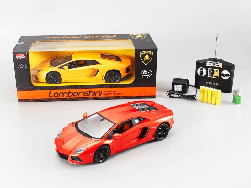 1:14 4 FUNCTION R/C CAR W/LIGHT,INCLUDED BATTERY  ORANGE/YELLOW/BLACK - HP1089788