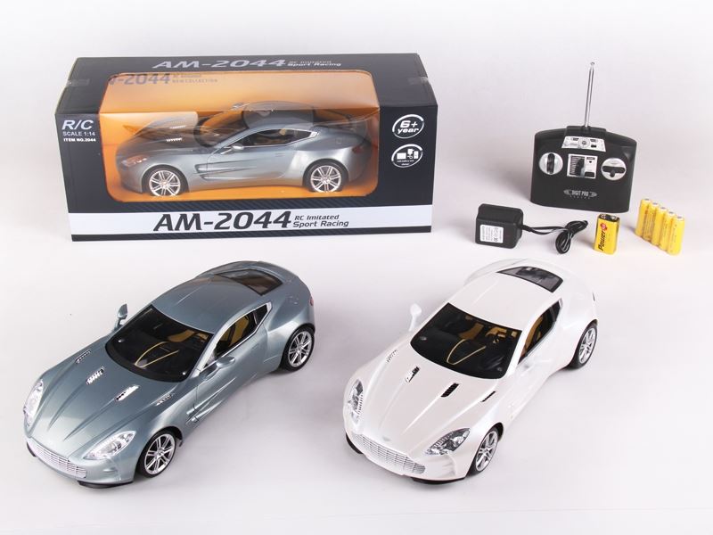 1:14 4 FUNCTION R/C CAR W/LIGHT,INCLUDED BATTERY  BLUE/WHITE - HP1089798