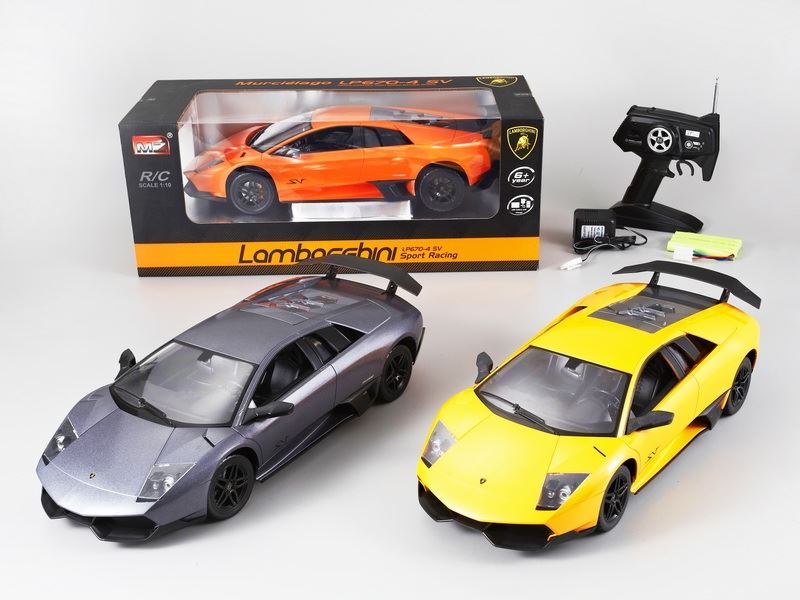 1:10 5 FUNCTION R/C CAR W/LIGHT,INCLUDED BATTERY  ORANGE/YELLOW/SILVER GRAY - HP1089804