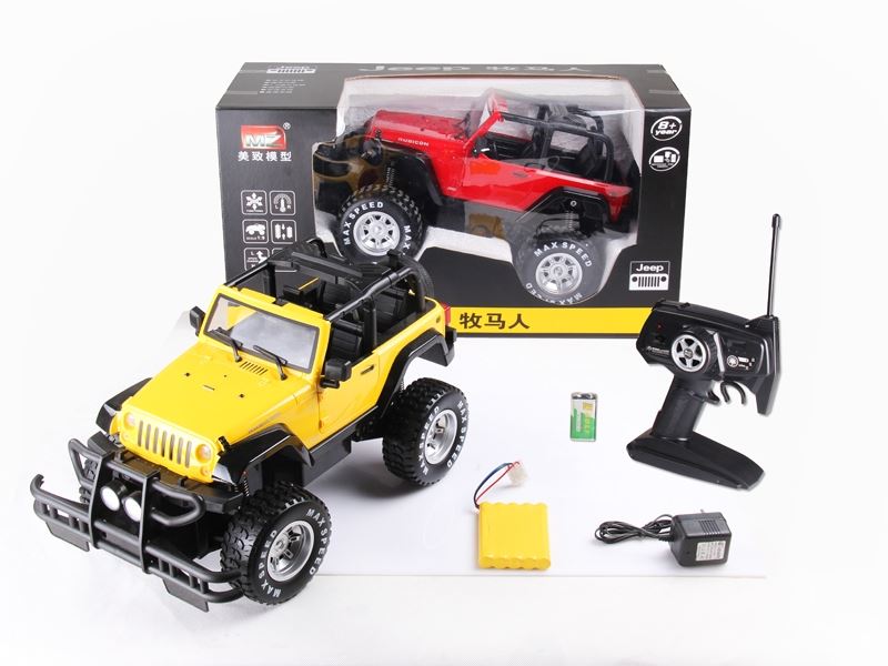 1:9 5 FUNCTION R/C CAR W/LIGHT,INCLUDED BATTERY  RED/YELLOW - HP1089810