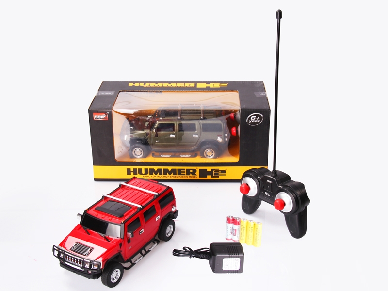1:24 4 FUNCTION R/C CAR W/LIGHT,NOT INCLUDED BATTERY  RED/GREEN/YELLOW - HP1089814
