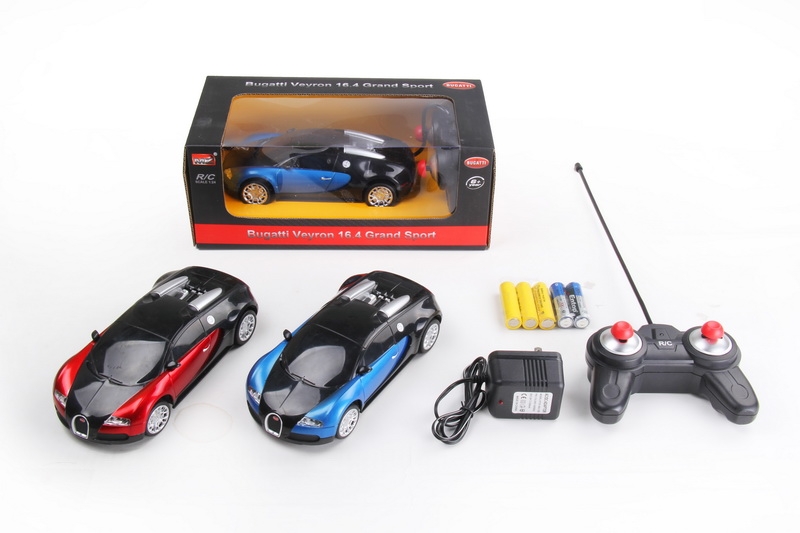 1:24 4 FUNCTION R/C CAR W/LIGHT,NOT INCLUDED BATTERY  RED/BLUE - HP1089821