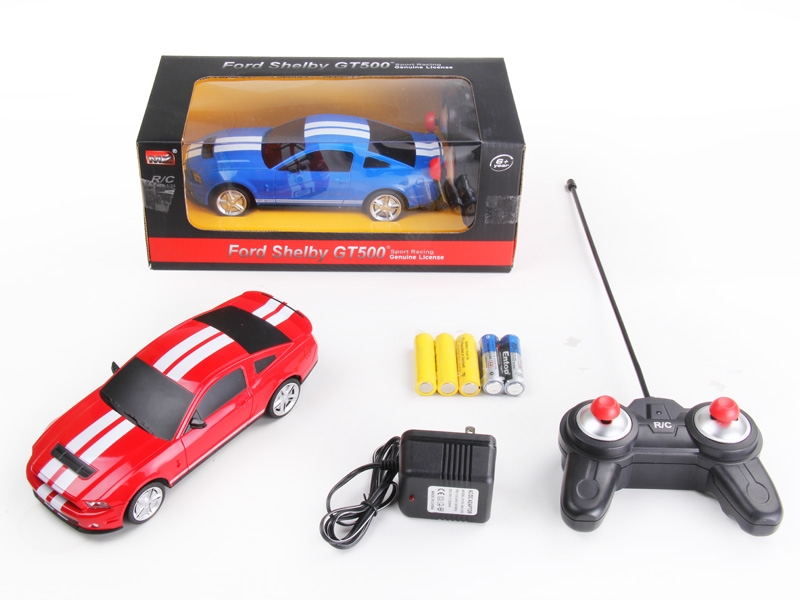 1:24 4 FUNCTION R/C CAR W/LIGHT,NOT INCLUDED BATTERY  YELLOW/RED/BLUE - HP1089825