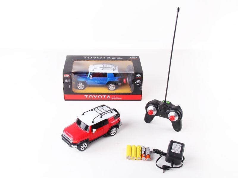 1:24 4 FUNCTION R/C CAR W/LIGHT,NOT INCLUDED BATTERY  RED/BLUE - HP1089827
