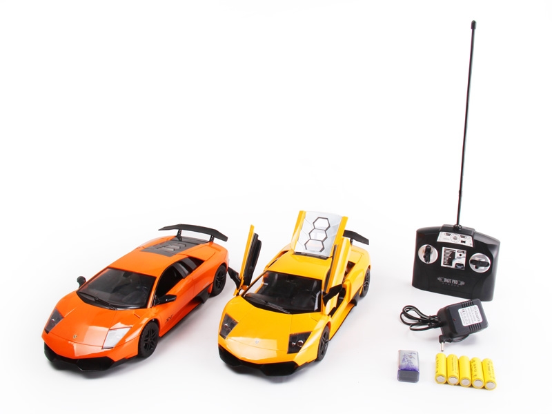 1:14 4 FUNCTION R/C CAR W/LIGHT,INCLUDED BATTERY  ORANGE/YELLOW - HP1089846