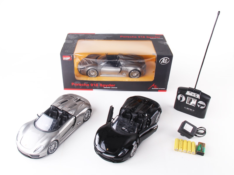 1:14 4 FUNCTION R/C CAR W/LIGHT,INCLUDED BATTERY  RED/SILVER GRAY/BLACK - HP1089849