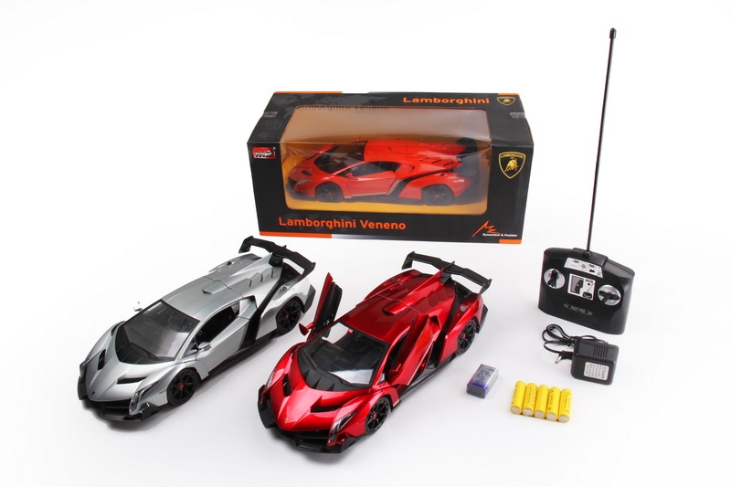 1:14 4 FUNCTION R/C CAR W/LIGHT,INCLUDED BATTERY  RED/ORANGE/SILVER GRAY - HP1089852