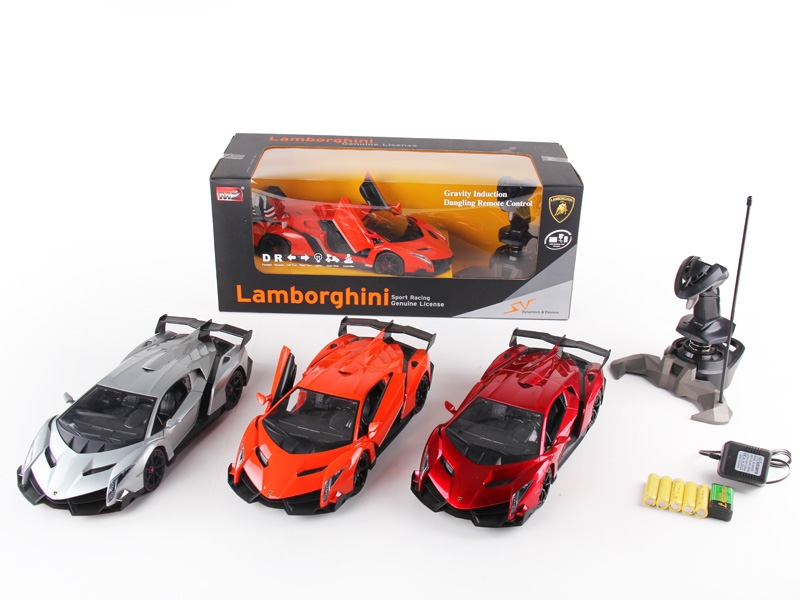 1:14 4 FUNCTION R/C CAR W/LIGHT,INCLUDED BATTERY  ORANGE/SILVER GRAY - HP1089877