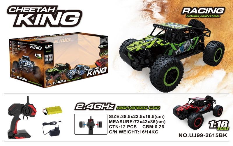 2.4G R/C CAR INCLUDED BATTERY RED/GREEN - HP1090040