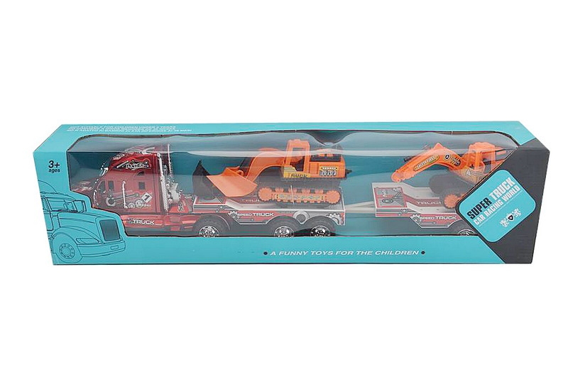 FRICTION TRUCK W/FREE WAY CONSTRUCTION CAR - HP1090063