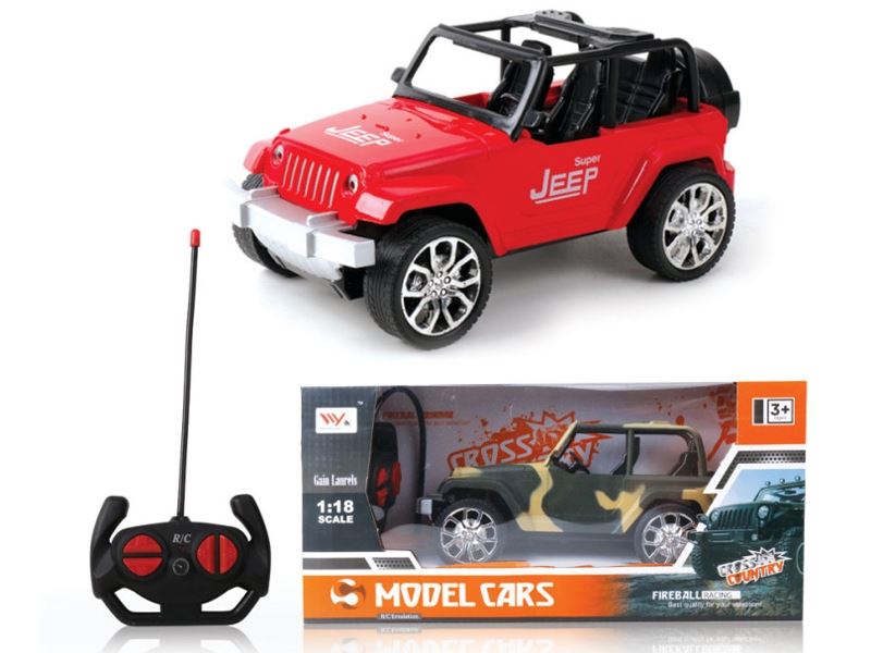 4 FUNCTION R/C CAR W/LIGHT RED/CAMOUFLAGE GREEN INCLUDED BATTERY - HP1090141