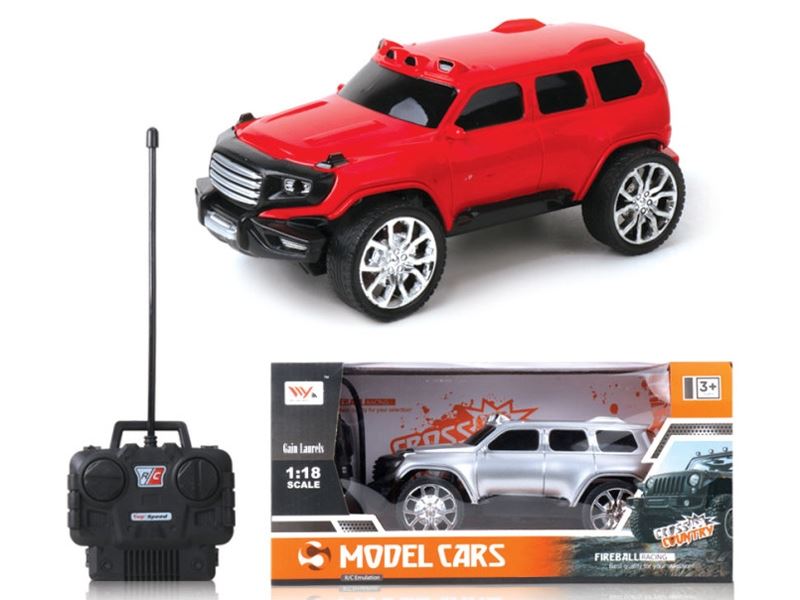 4 FUNCTION R/C CAR RED/SILBER - HP1090142