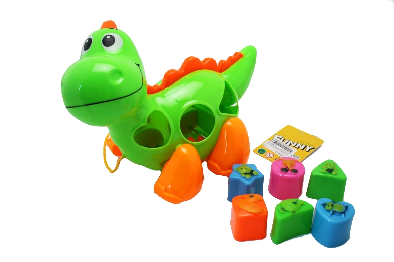 PULL & PUSH DINOSAUR W/BLOCKS - HP1090208