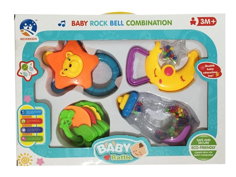 BABY RATTLE  4 PCS - HP1090319