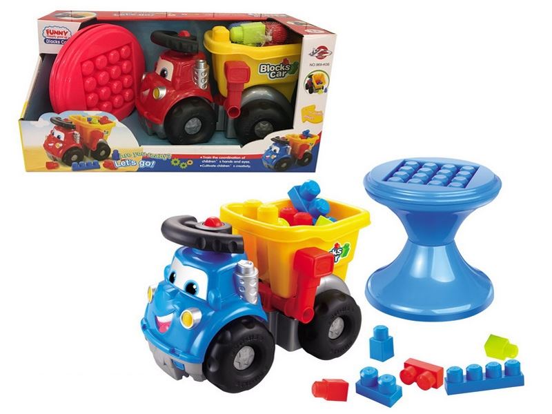 BLOCKS CAR W/CHAIR RED/BLUE - HP1090350