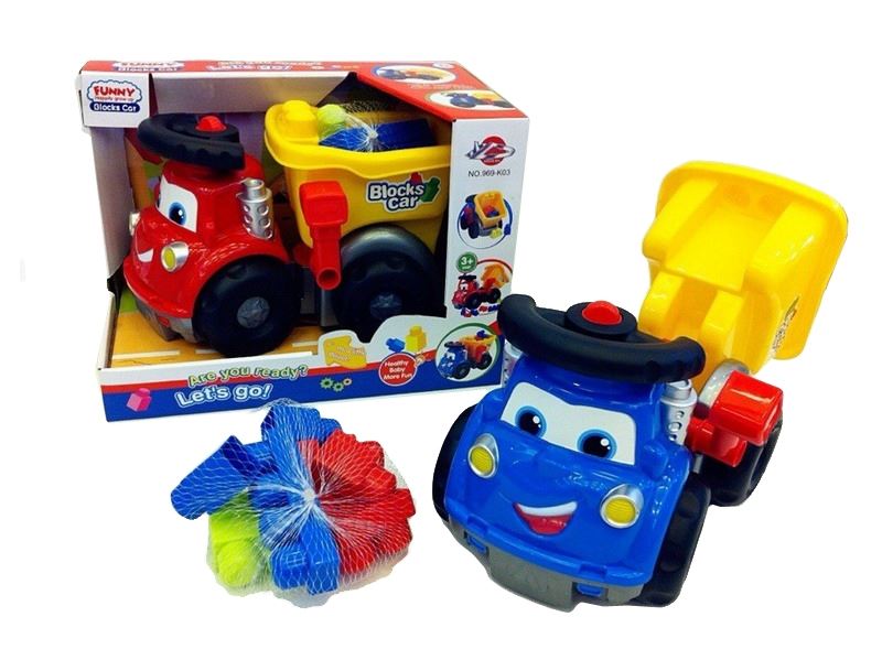 BLOCKS CAR W/9 PCS BUILDING BLOCKS - HP1090351