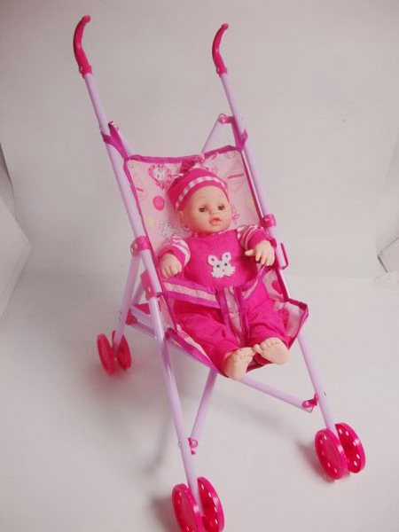 BABY STROLLER W/DOLL W/IC - HP1090391