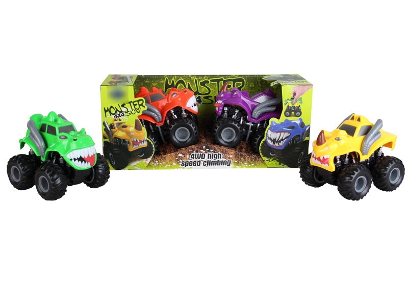 FRICTION 4WD CAR 2PCS 2ASST - HP1090409
