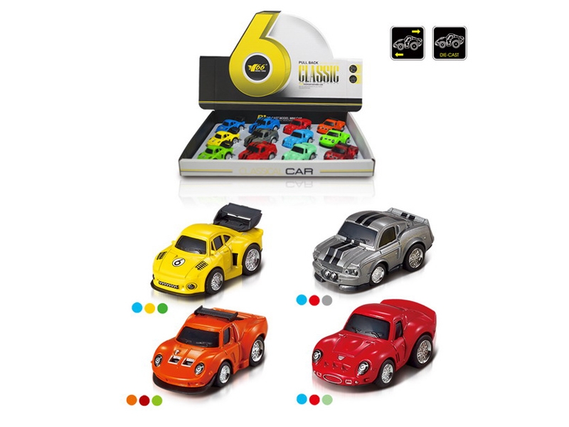 1：62回力合金车4每款3色混装 - HP1090468