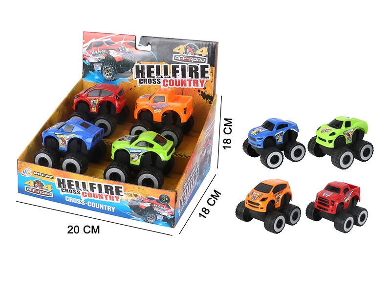 FRICTION CAR 4PCS/DISPLAY BOX - HP1090652